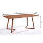 HomeRoots 31" Walnut Wood And Veneer Dining Table