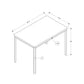 HomeRoots 31.5" X 47.5" X 30" Hollow Core Particle Board Metal Dining Table in Dark Taupe Finish