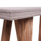 HomeRoots 32" Concrete and Solid Acacia Wood Console Table