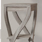 HomeRoots 32" End Table With Two Shelves in Deep Taupe Finish