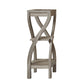 HomeRoots 32" End Table With Two Shelves in Deep Taupe Finish