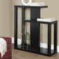 HomeRoots 32" Free Form Floor Shelf Console Table With Storage in Espresso Finish