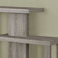 HomeRoots 32" Free Form Floor Shelf Console Table With Storage in Taupe Finish
