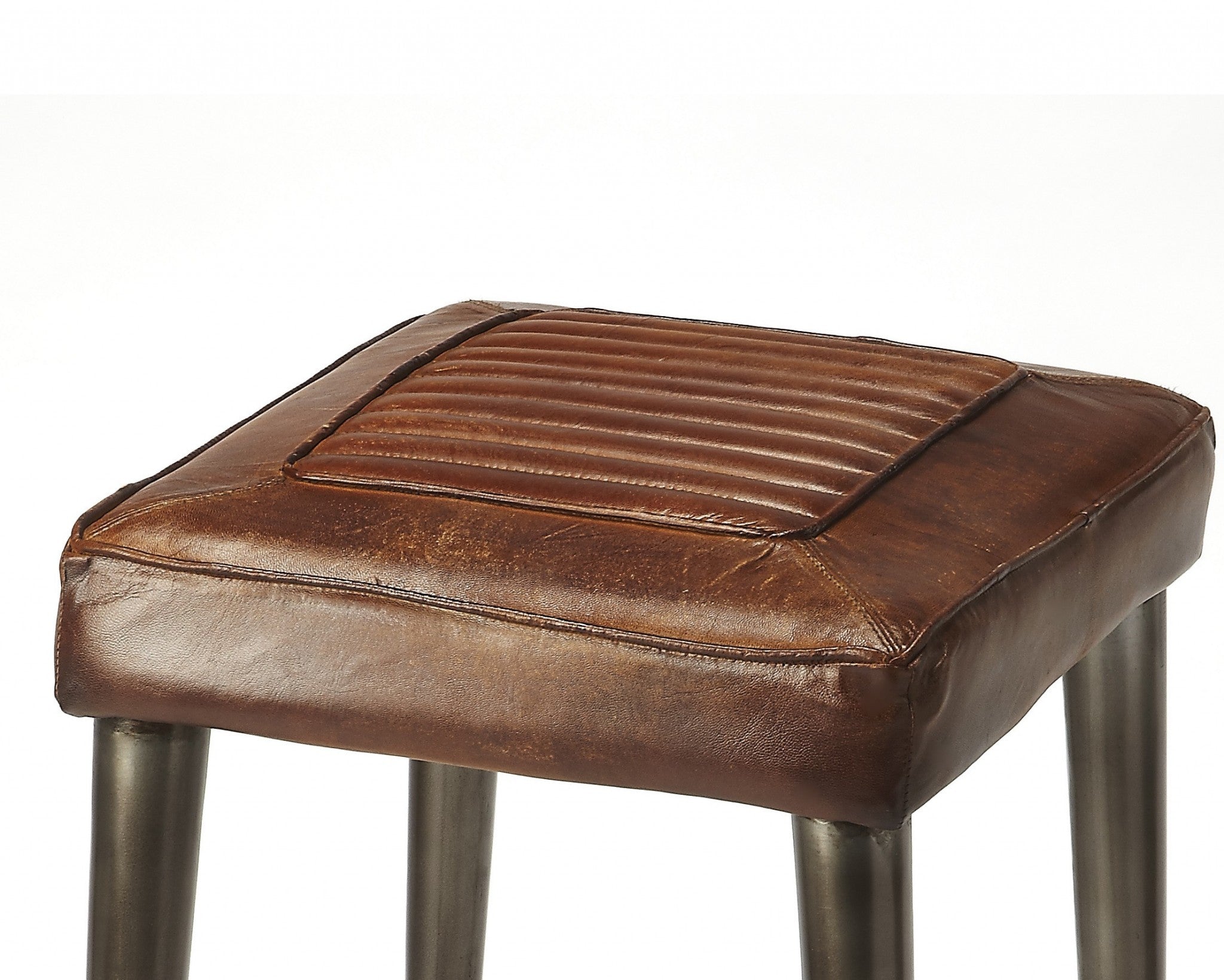 HomeRoots Iron Backless Bar Chair - Thumbnail 2