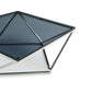 HomeRoots 32' Smoked Glass and Stainless Steel Coffee Table