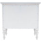 HomeRoots 32" Solid Wood Four Drawer Gentlemans Chest in White Finish
