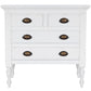 HomeRoots 32" Solid Wood Four Drawer Gentlemans Chest in White Finish