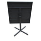 HomeRoots 32 x 32 x 29 Grey Steel Dining Table