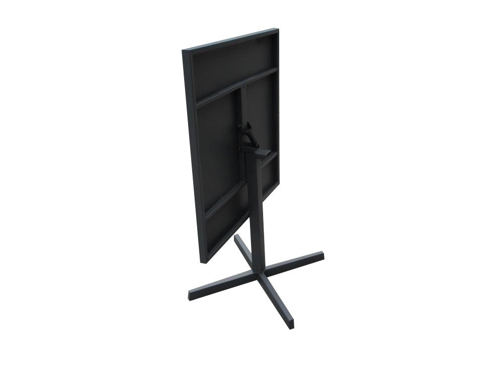 HomeRoots 32 x 32 x 29 Grey Steel Dining Table