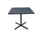 HomeRoots 32 x 32 x 29 Grey Steel Dining Table