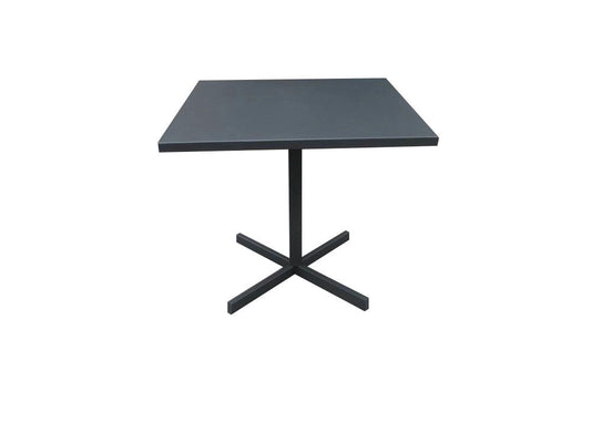 HomeRoots 32 x 32 x 29 Grey Steel Dining Table