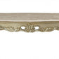 HomeRoots 32' x 60' x 20' Marble Antique White Wood PolyResin Coffee Table