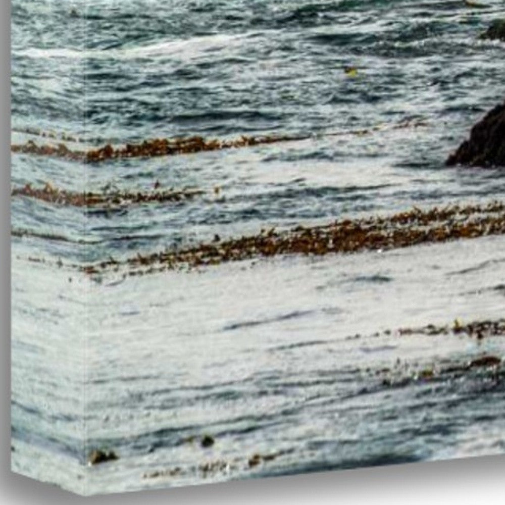 HomeRoots 33" Dramatic Crashing Wave Giclee Wrap Canvas Wall Art