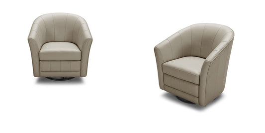 HomeRoots 33" Eco Leather Foam and Steel Accent Chair in Grey Finish