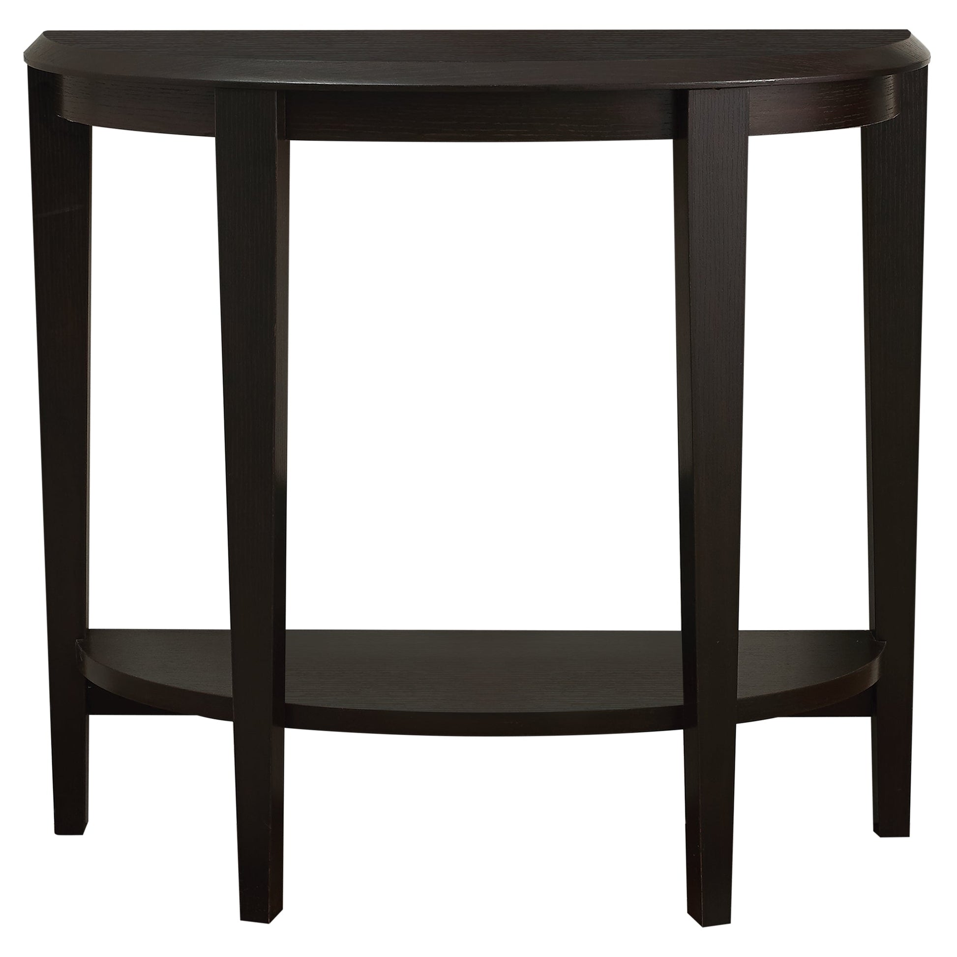 HomeRoots 33" End Table With Shelf in Dark Brown Finish