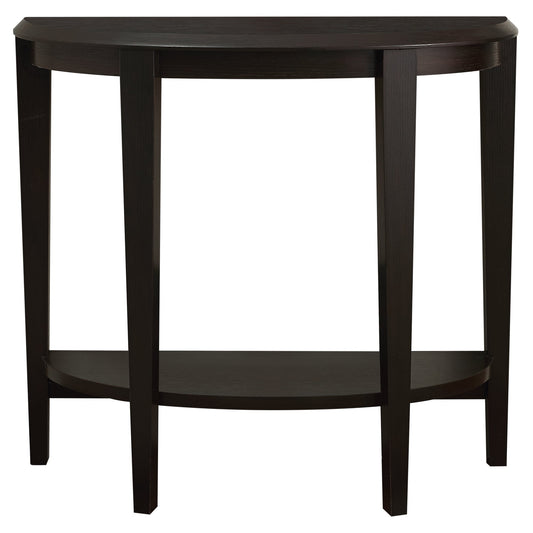 HomeRoots 33" End Table With Shelf in Dark Brown Finish