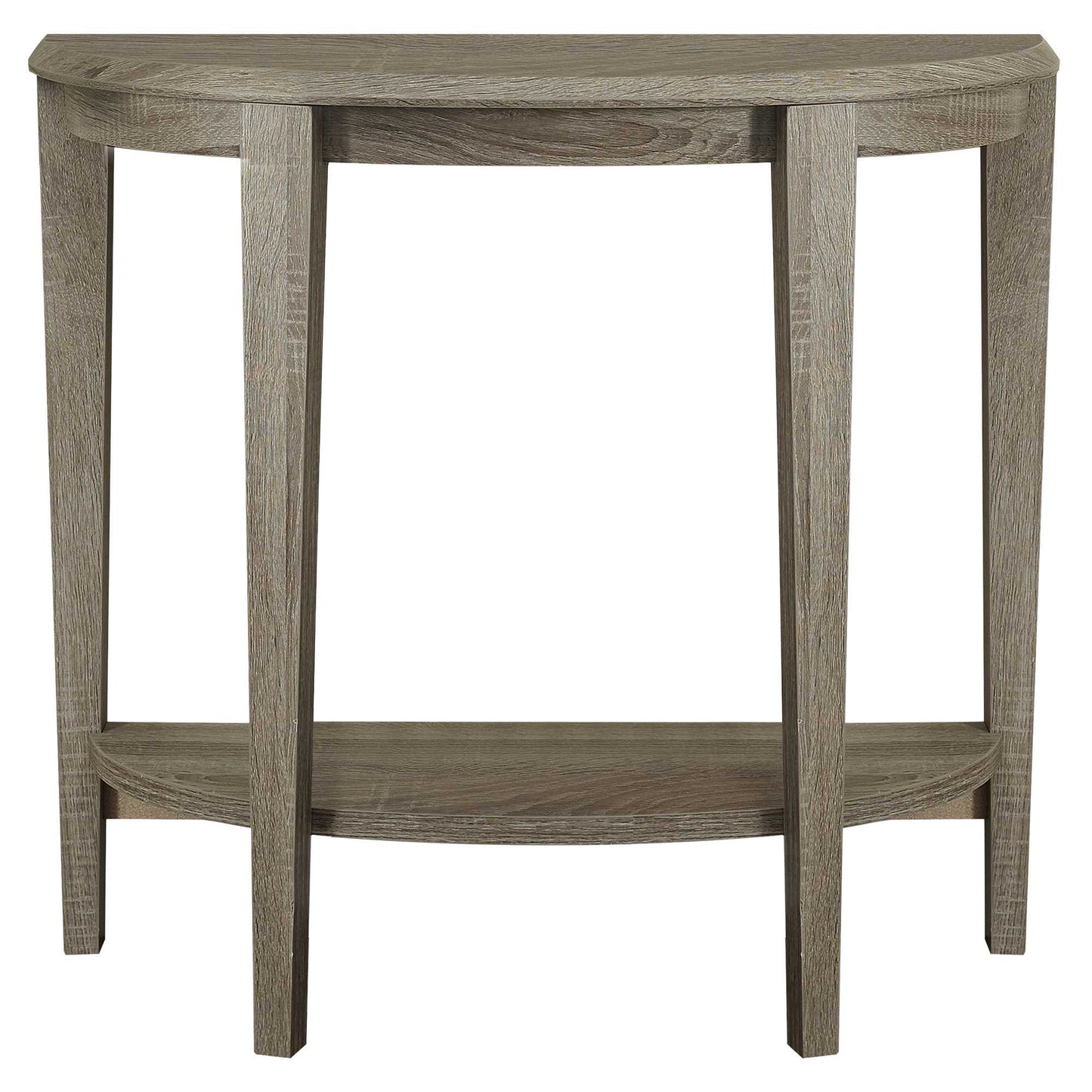 HomeRoots 33" End Table With Shelf in Deep Taupe Finish