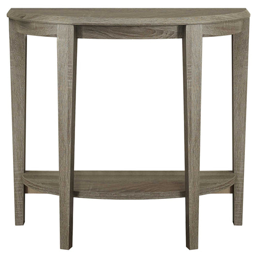 HomeRoots 33" End Table With Shelf in Deep Taupe Finish
