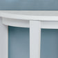 HomeRoots 33" End Table With Shelf in White Finish