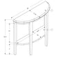 HomeRoots 33" End Table With Shelf in White Finish