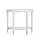 HomeRoots 33" End Table With Shelf in White Finish