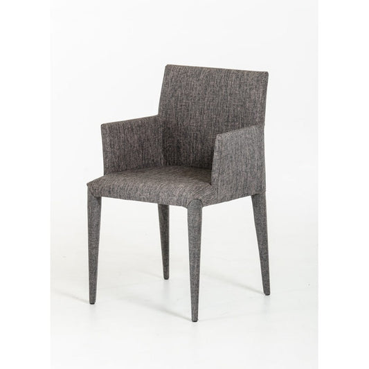HomeRoots 33" Fabric And Metal Dining Chair In Grey