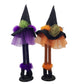 HomeRoots 33" Set of Two Purple and Orange Tall Standing Witch Hat Sculptures