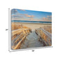 HomeRoots 34" Beach Boardwalk to the Ocean Giclee Wrap Canvas Wall Art
