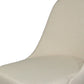 HomeRoots 34" Contemporary Armless Dining or Accent Chair in Cream Finish