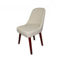 HomeRoots 34" Contemporary Armless Dining or Accent Chair in Cream Finish