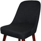 HomeRoots 34" Dark Charcoal Gray Contemporary Armless Dining or Accent Chair