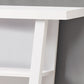 HomeRoots 34" End Table With Two Shelves in White Finish