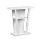 HomeRoots 34" End Table With Two Shelves in White Finish