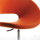 HomeRoots 34" Fabric Polyester and Wool Lounge Chair in Orange Finish