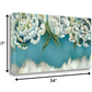 HomeRoots 34" Gleam and Glow Pastel Blooms Giclee Wrap Canvas Wall Art