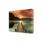 HomeRoots 34" Gorgeous Sunset over the Lake Giclee Wrap Canvas Wall Art