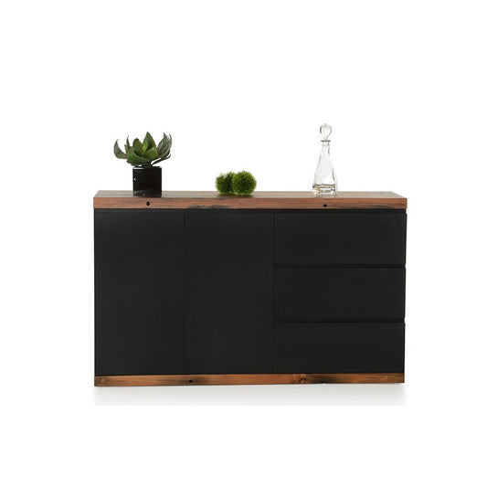 HomeRoots 34" MDF And Ship Wood Buffet In Black