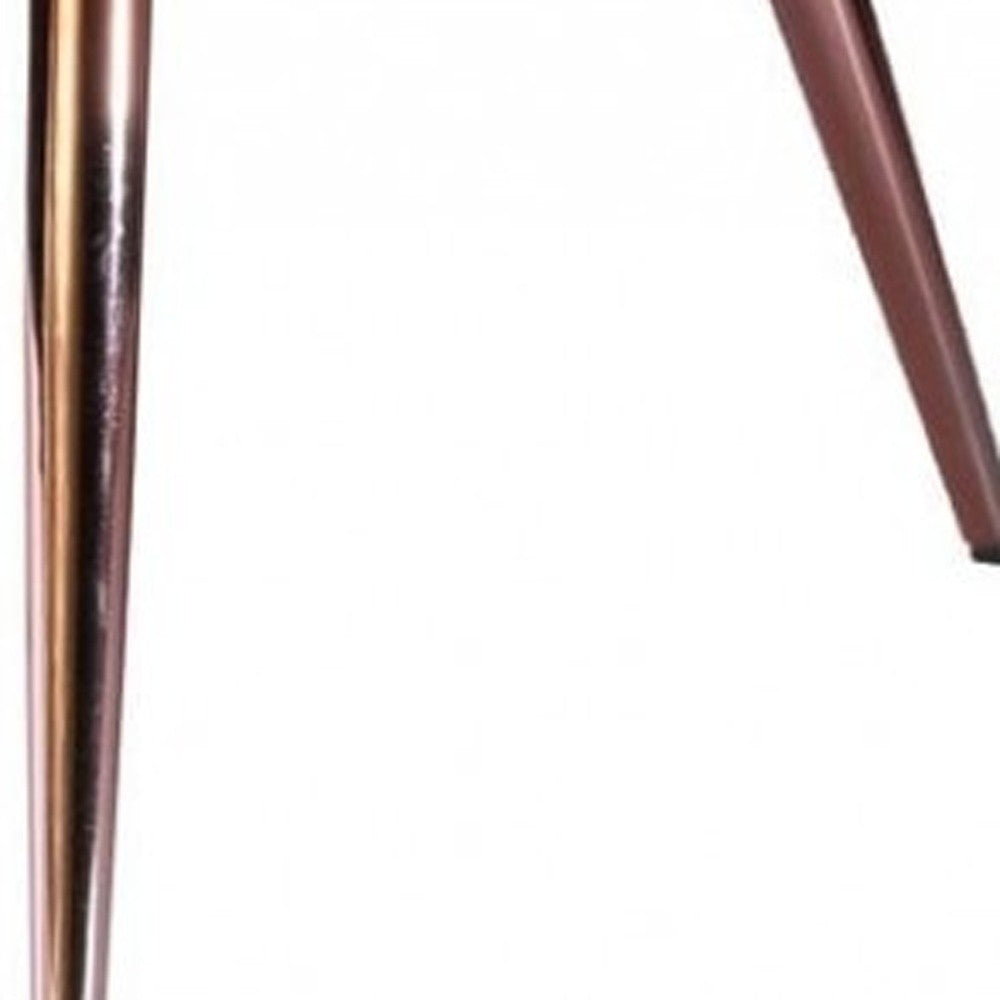 HomeRoots 34" Modern Seashell Accent Chair With Golden Finish