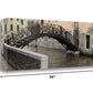 HomeRoots 34" Opaque Venice and Rustic Traditional Bridge Giclee Wrap Canvas Wall Art