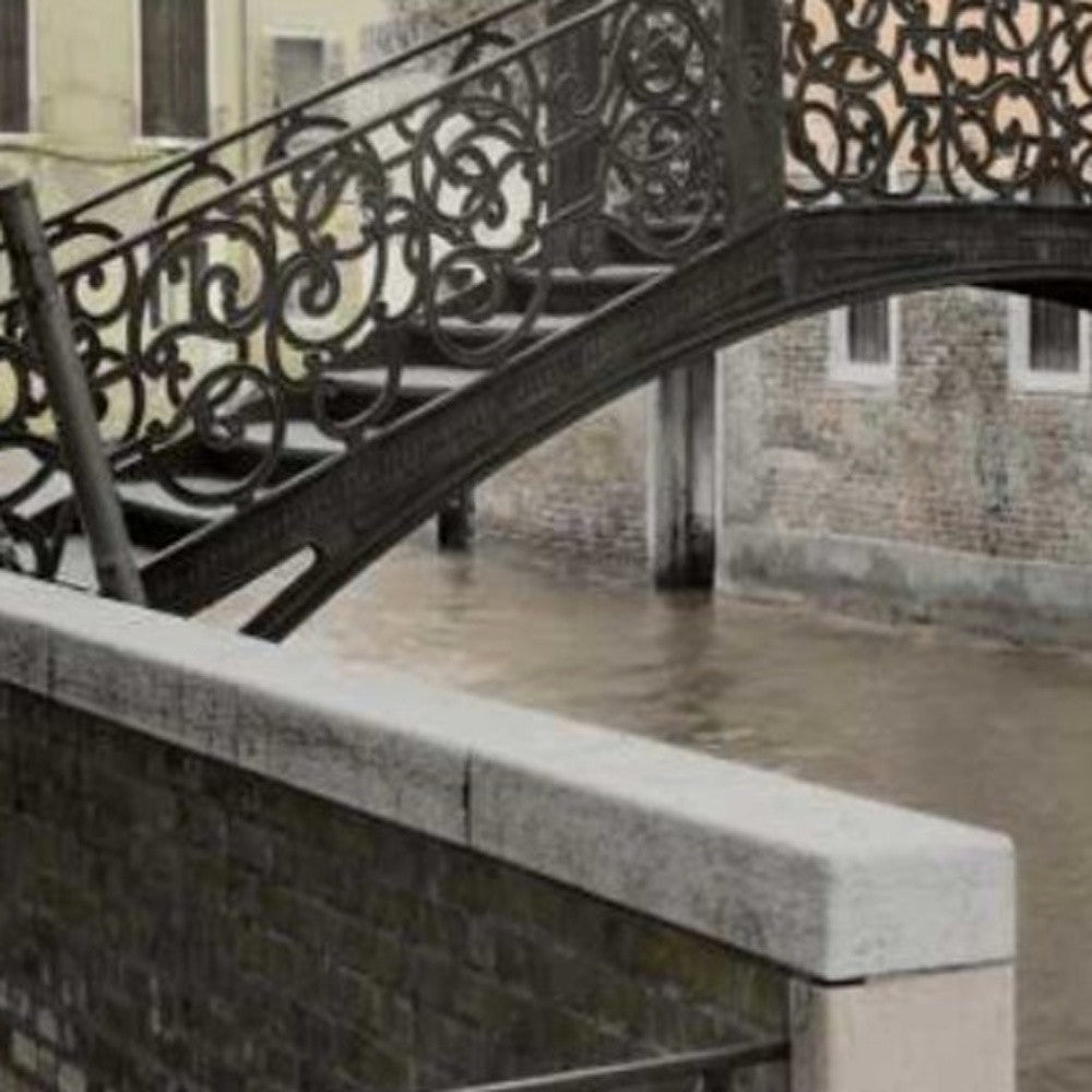 HomeRoots 34" Opaque Venice and Rustic Traditional Bridge Giclee Wrap Canvas Wall Art