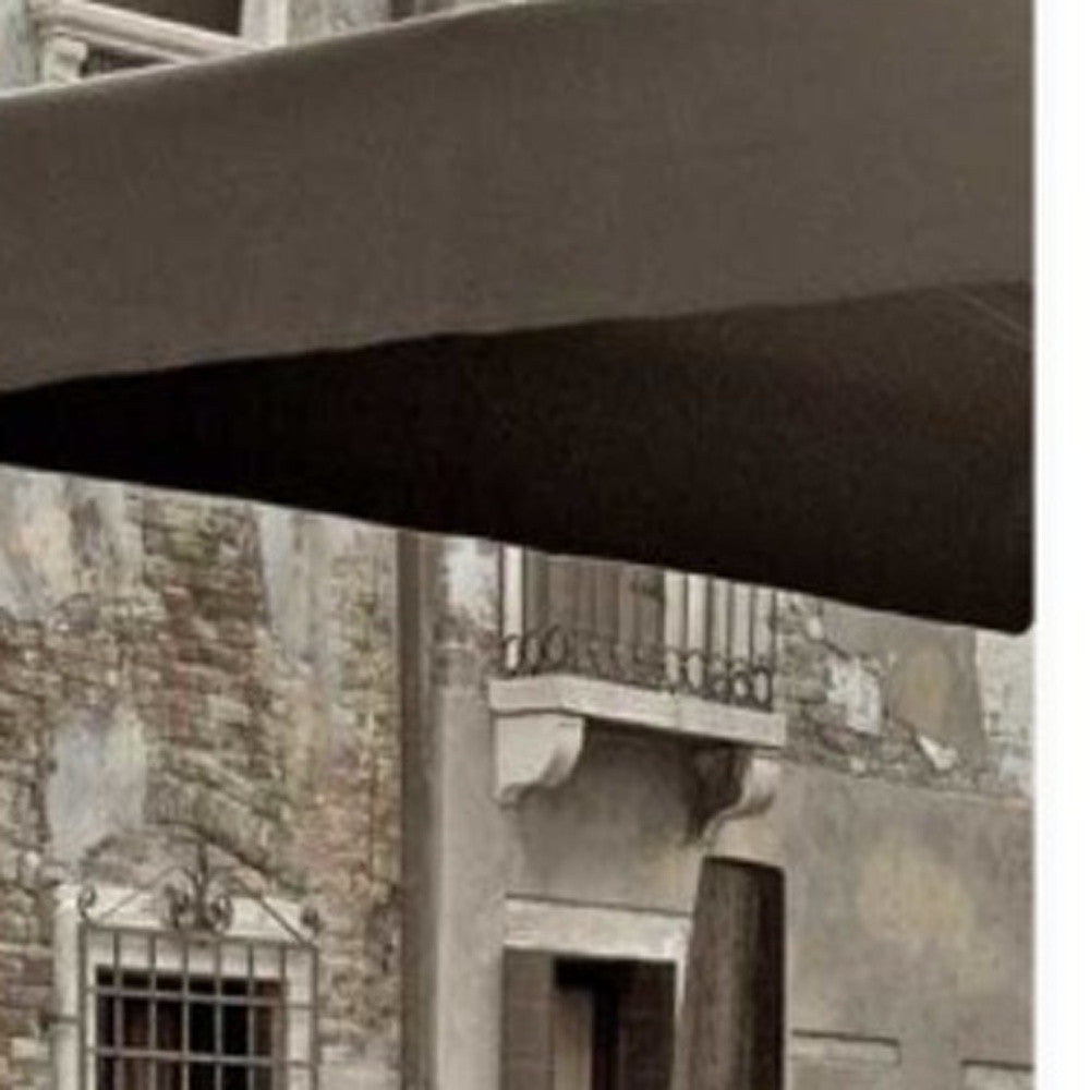 HomeRoots 35" Authentic Venetian Cafe Giclee Wrap Canvas Wall Art