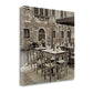 HomeRoots 35" Authentic Venetian Cafe Giclee Wrap Canvas Wall Art