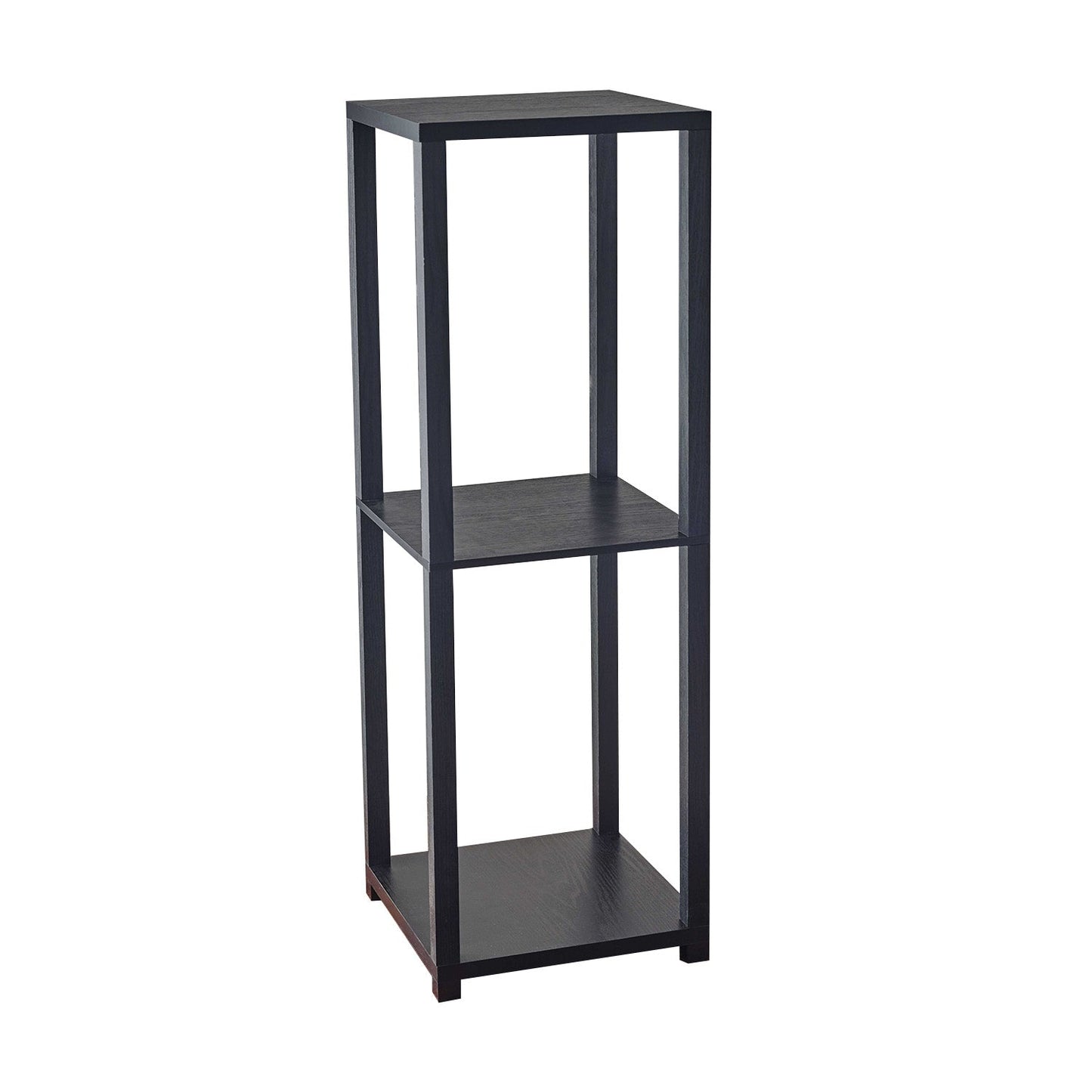 HomeRoots 35" Basic Book Case End Table in Textured Black Finish