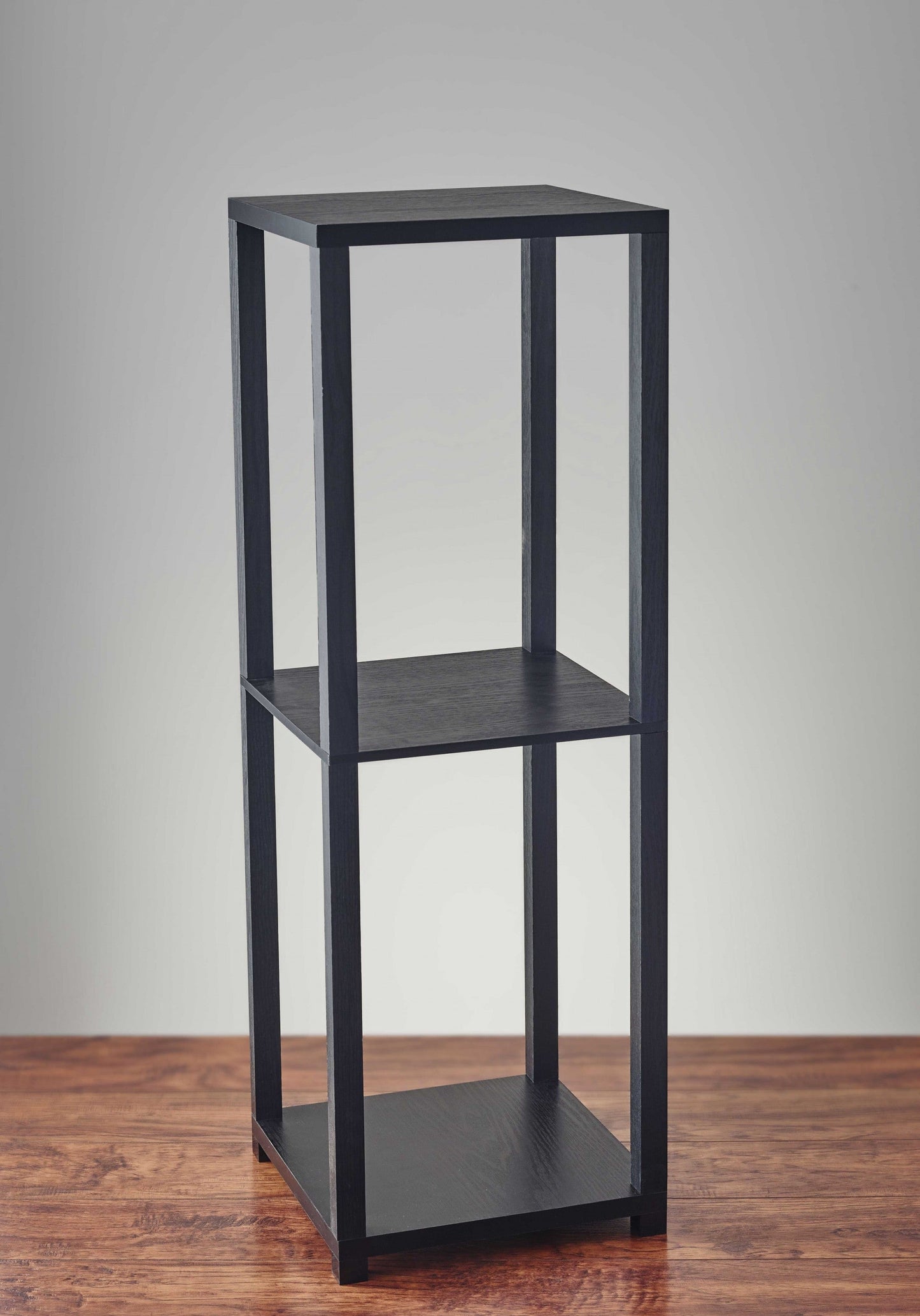 HomeRoots 35" Basic Book Case End Table in Textured Black Finish