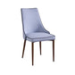 HomeRoots 35" Fabric And Metal Dining Chair In Blue