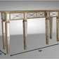 HomeRoots 35" Mirrored Glass and MDF Console Table