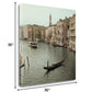 HomeRoots 35" Venetian Grand Canals with GondolaGiclee Wrap Canvas Wall Art.