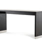 HomeRoots 35' Wenge Veneer and Stainless Steel Bar Table