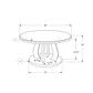 HomeRoots 36" Mirrored Round Mirrored Coffee Table in Silver Finish