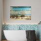 HomeRoots 36" Ocean Sand Dunes Wood Plank Wall Art